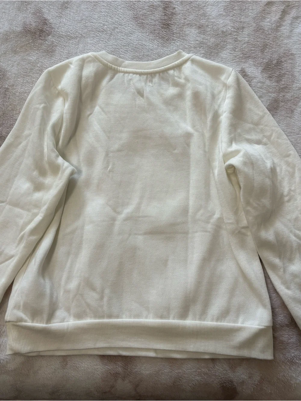 Kate Mack White Sweatshirt with Pink Macaron Stack